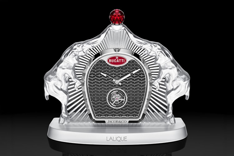 Jacob & Co. 與 Bugatti、Lalique 聯手推出 24 萬美元 Calandre 桌鐘