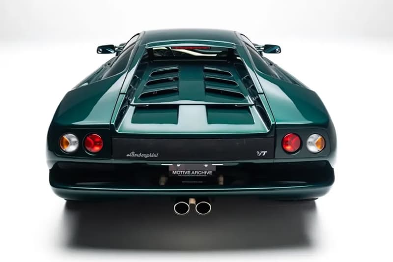 稀有 2001 年 Lamborghini Diablo VT 6.0 超跑上拍：唯一 Verde Hydra 車色