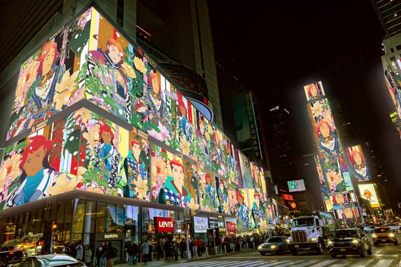 Tomokazu Matsuyama《Morning Again》點亮纽约時代廣場霓虹夜空