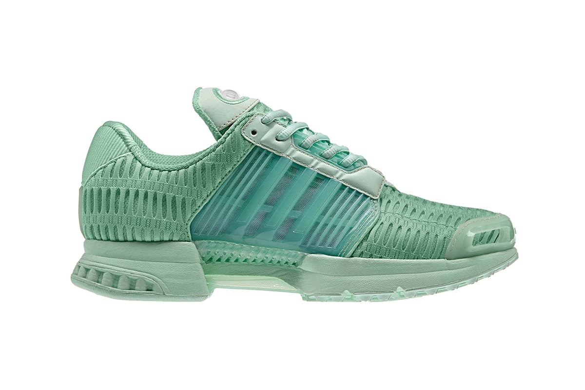 adidas originals climacool 1 white & mint mesh running trainers