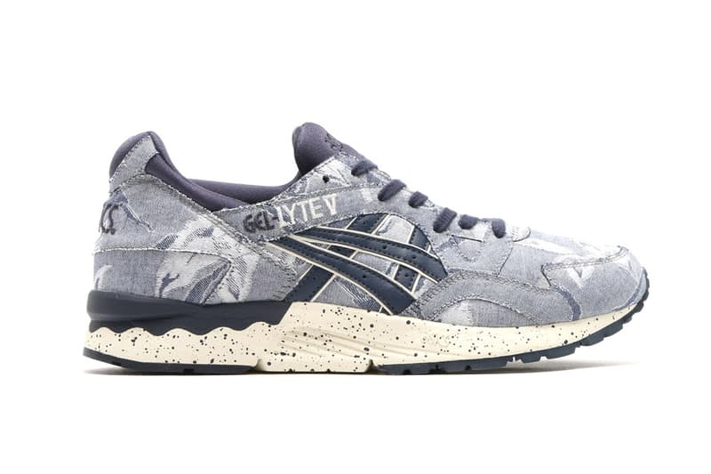 Asics Gel Lyte V Combines Floral Prints With Denim Twill Hypebae