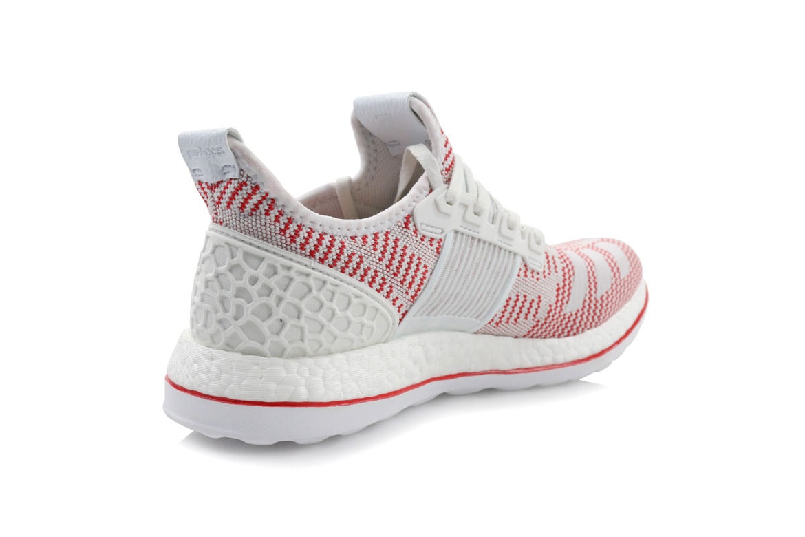 Adidas Pure Boost Zg Crystal White Vivid Red Hypebae Adidas Pure Boost Zg Crystal White Vivid Red Hypebae