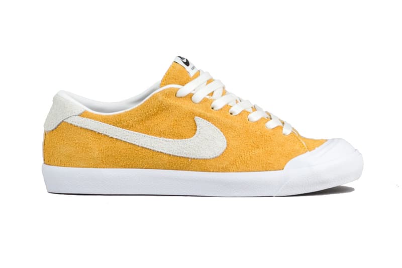 Nike S Sb Air Zoom All Court Yellow Suede Hypebae