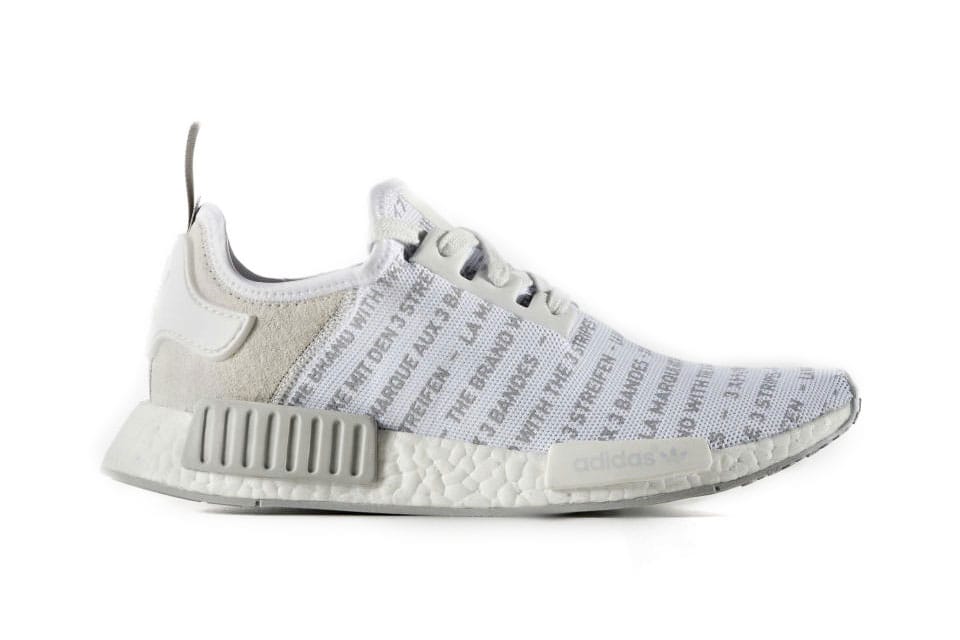 white nmd with chinese writing