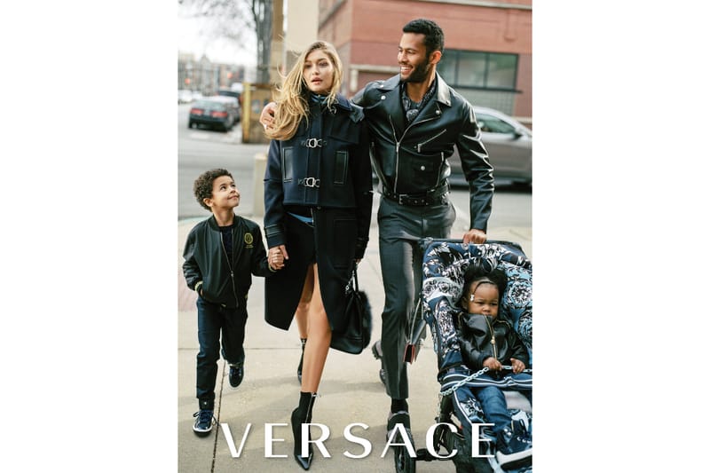 Gigi Hadid And Karlie Kloss As Moms In Versace Ad Hypebae