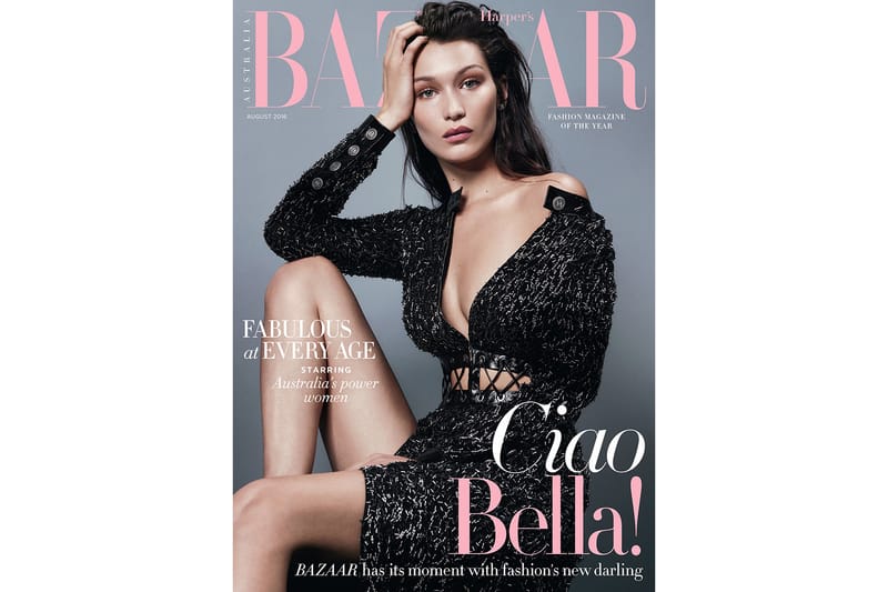 Bella Hadid Lands Harpers Bazaar Australia 2016 August