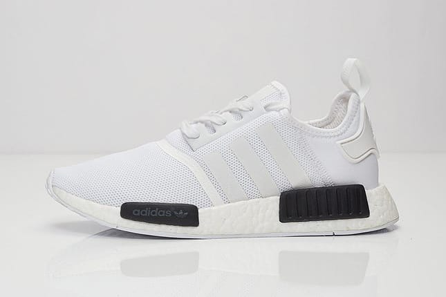 adidas nmd r1 white & black shoes