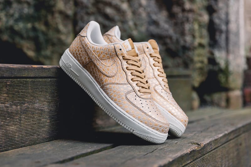 gold snakeskin air force 1