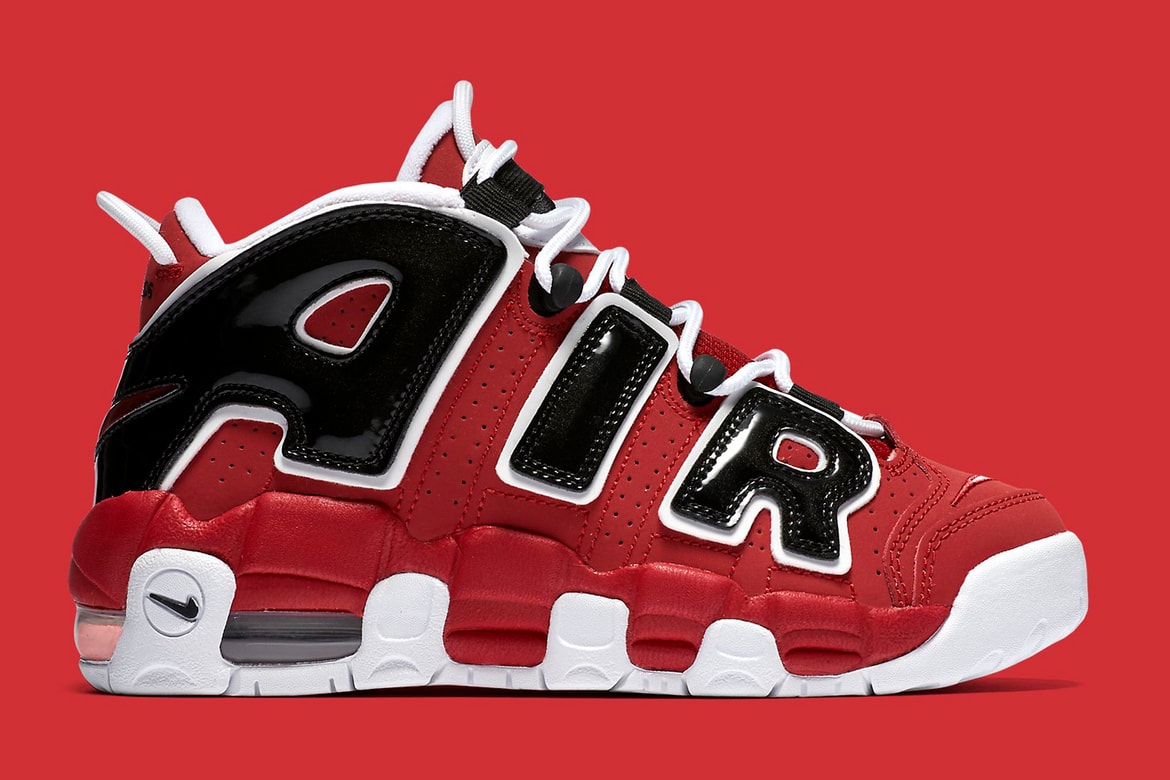 Nike Air More Uptempo Red White Black Hypebae