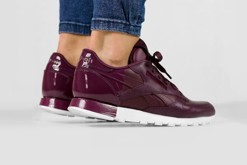 reebok classic leather suede maroon