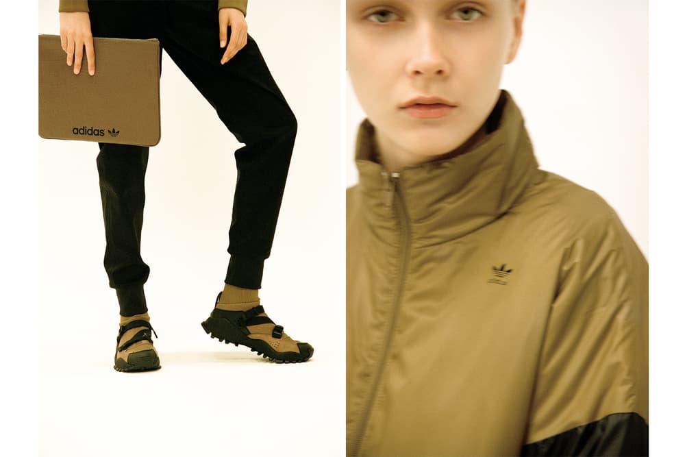 adidas originals hyke lookbook khaki sportswear womenswear