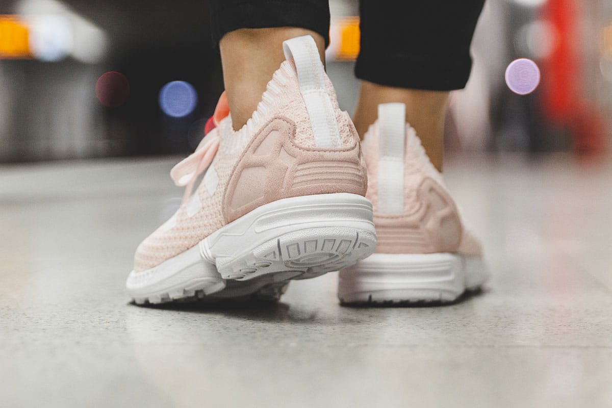 adidas flux pink and white
