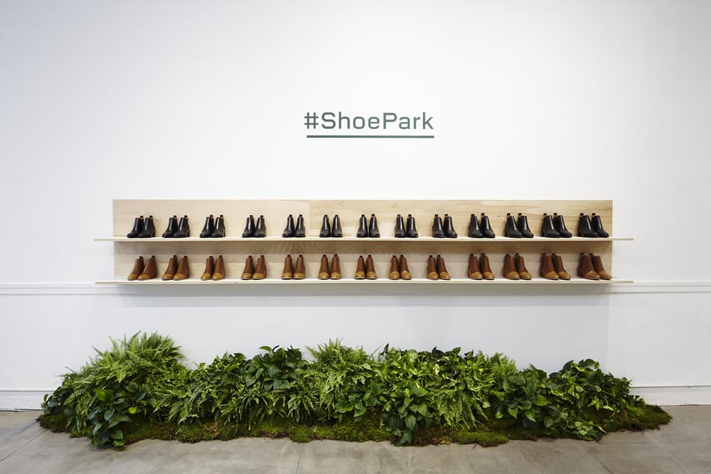 everlane shoe park nyc new york city urban oasis pop up glossier balm dotcom blue bottle coffee