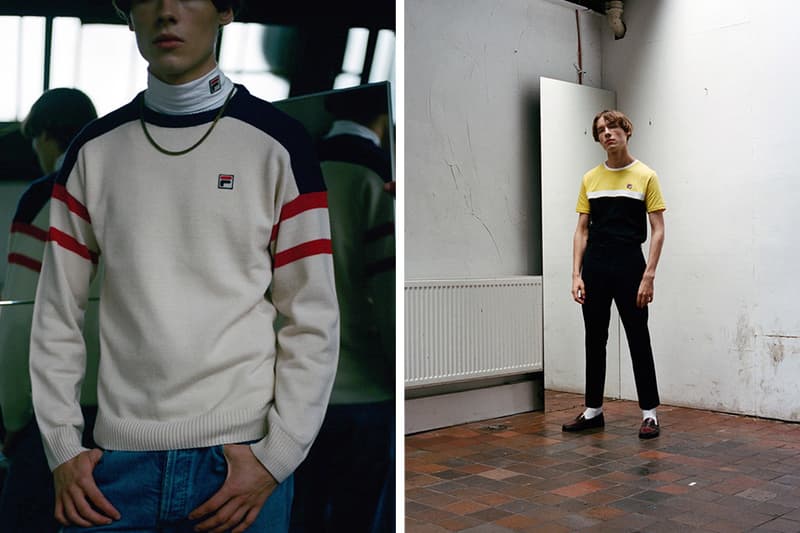 fila vintage turtlenecks tracksuits retro lookbook collection