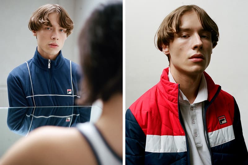 fila vintage turtlenecks tracksuits retro lookbook collection