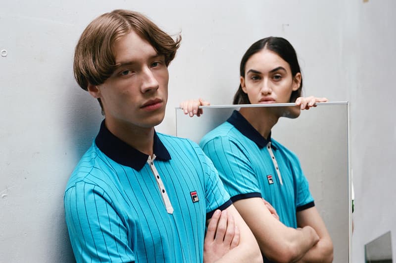 fila vintage turtlenecks tracksuits retro lookbook collection