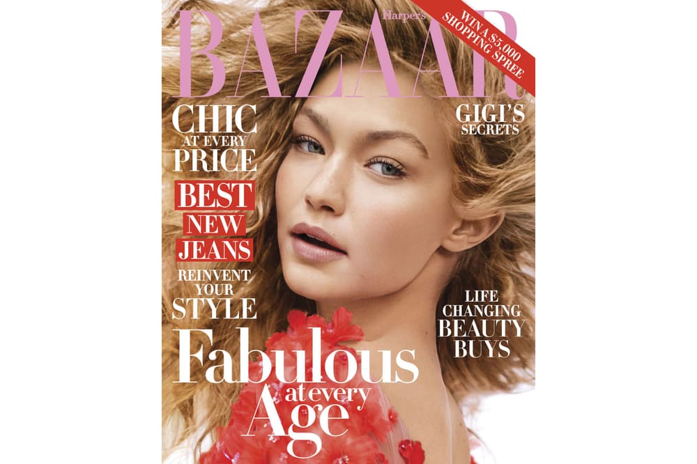 Gigi Hadid Harper's Bazaar 2016 October Issue