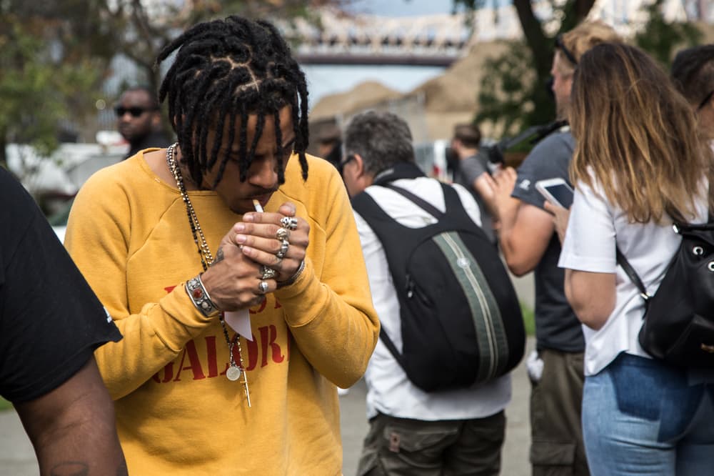 Kanye West Yeezy Season 4 Front Row Guests Pharrell Williams Virgil Abloh Kacy Hill Aleali May Desiigner Jerry Lorenzo Adrianne Ho