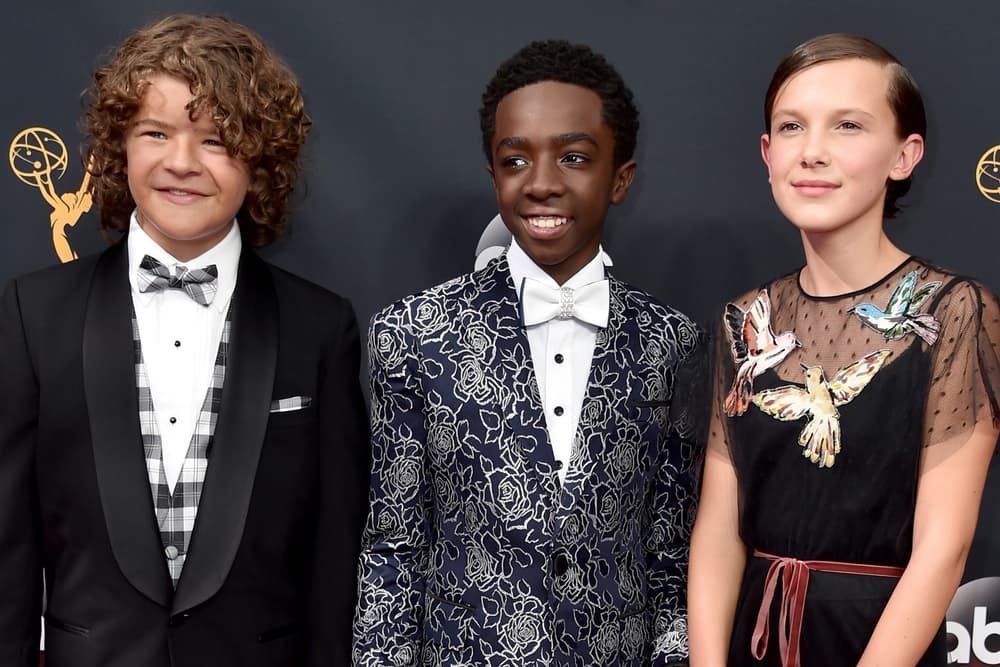 stranger things netflix emmys uptown funk millie bobby brown Caleb McLaughlin Gaten Matarazzo