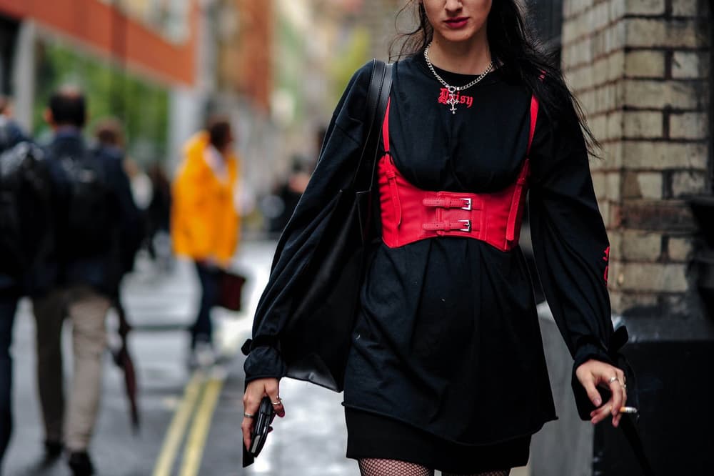 streetsnaps london fashion week mishbv rihanna fenty puma chanel celine vans