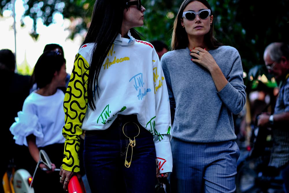 streetsnaps milan fashion week mfw street style jw anderson chanel bomber jackets