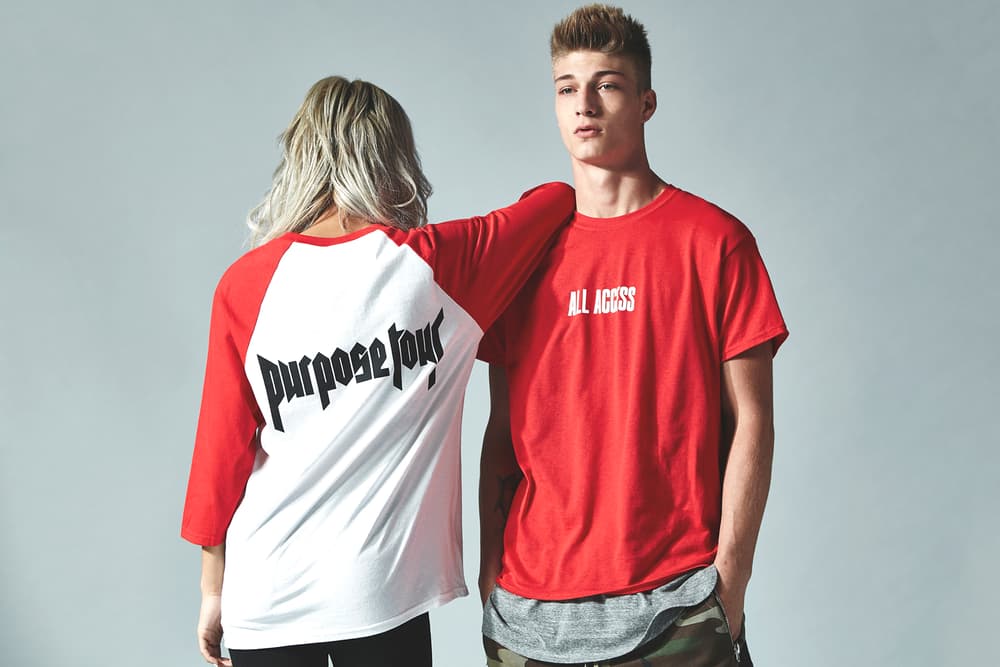 Justin Bieber Purpose Tour All Access Merch PacSun
