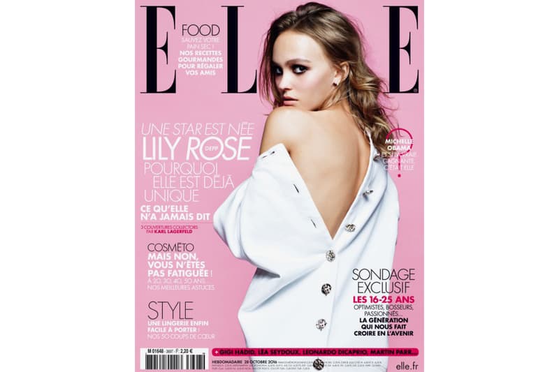 Lily Rose Depp Elle France Karl Lagerfeld