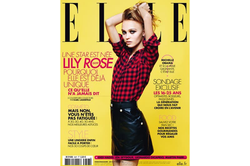 Lily Rose Depp Elle France Karl Lagerfeld