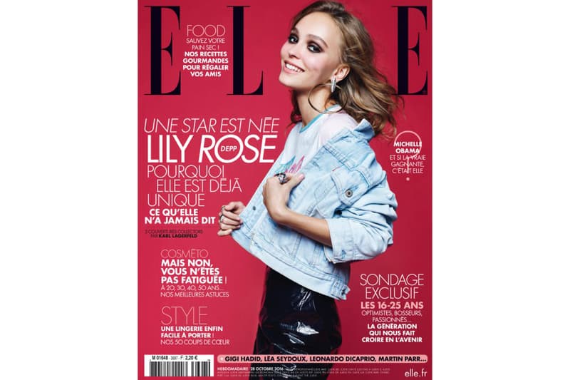 Lily Rose Depp Elle France Karl Lagerfeld