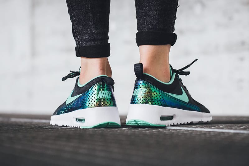 nike air max thea anthracite green glow