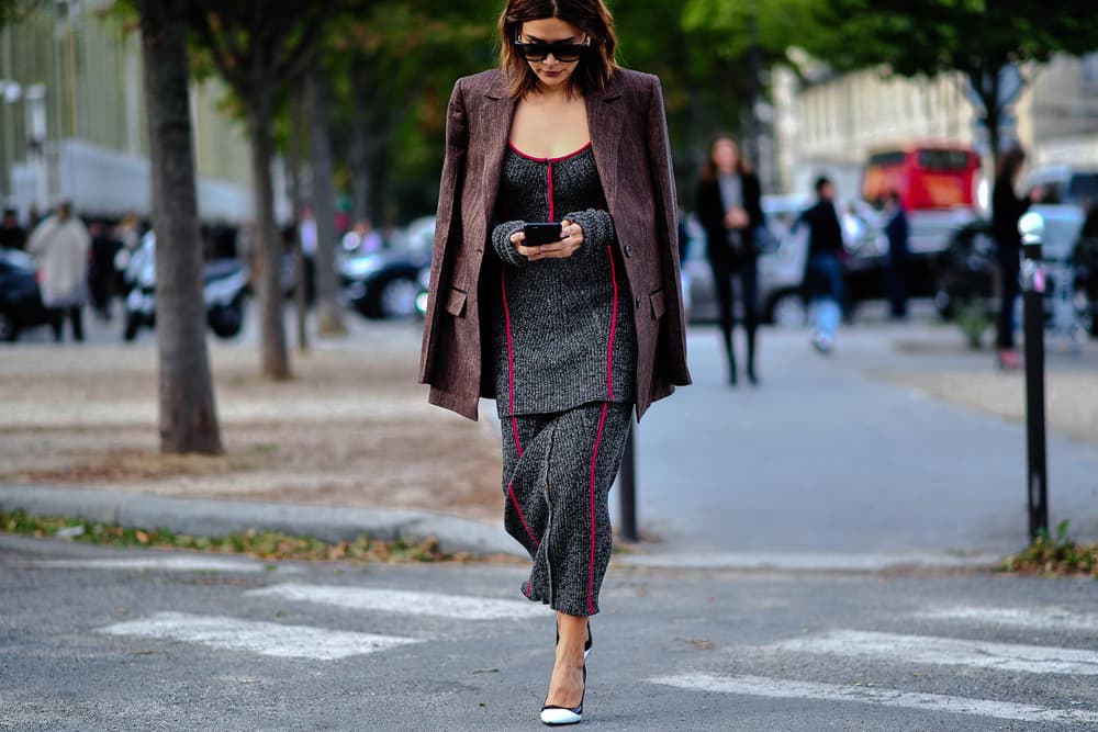 streetsnaps paris fashion week off white adidas yeezy boost 350 v2 comme des garcons