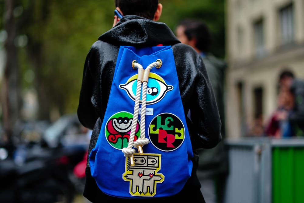 streetsnaps paris fashion week off white adidas yeezy boost 350 v2 comme des garcons