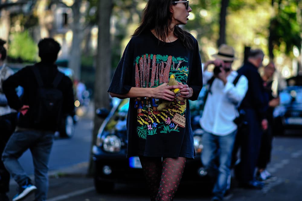 streetsnaps paris fashion week off white adidas yeezy boost 350 v2 comme des garcons