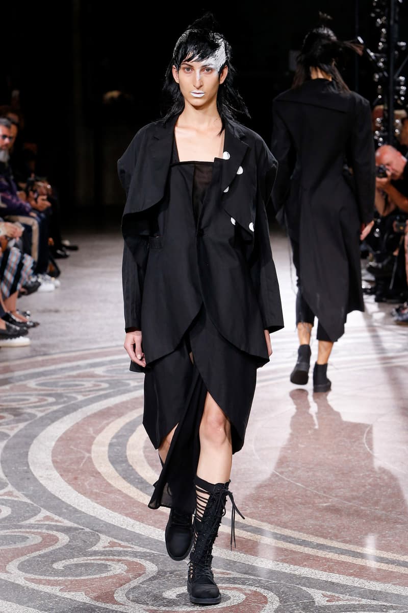 yohji yamamoto paris fashion week pfw spring summer 2017 runway