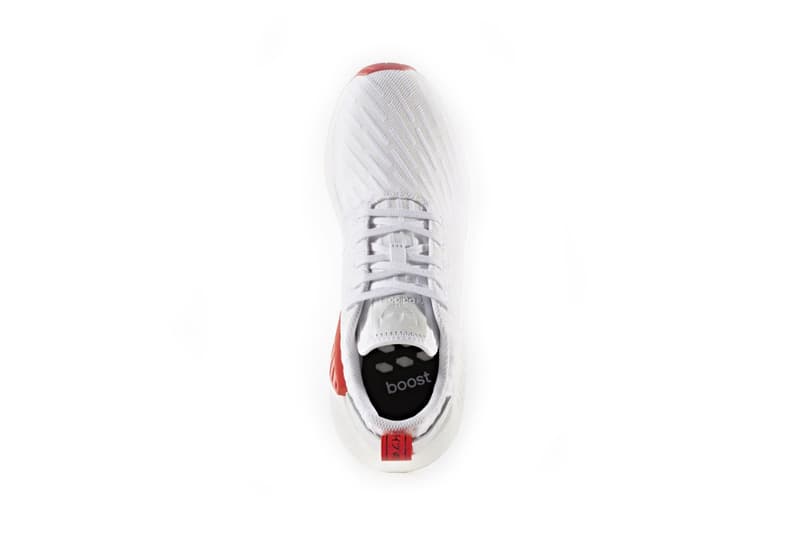 adidas Originals NMD R2 White Black Red Outline