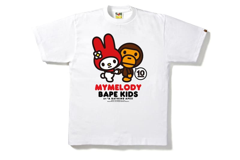 BAPE KIDS 10 Year Anniversary Collection With Hello Kitty x My Melody