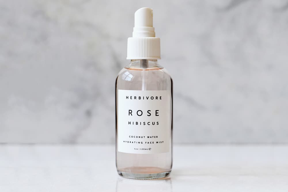 Herbivore Botanicals Rose Face Mist Brighten Pineapple Gemstone Mask