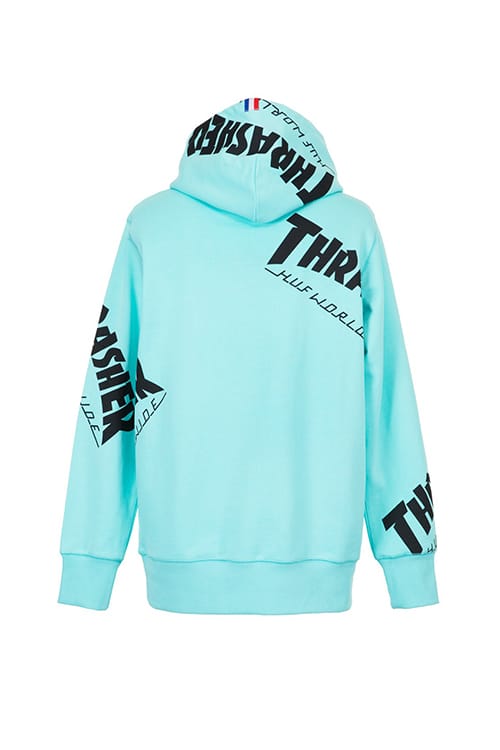 huf x thrasher tour de stoops hoodie