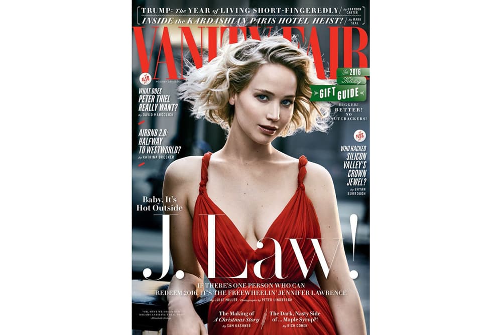 Jennifer Lawrence Vanity Fair 2016 Holiday Cover