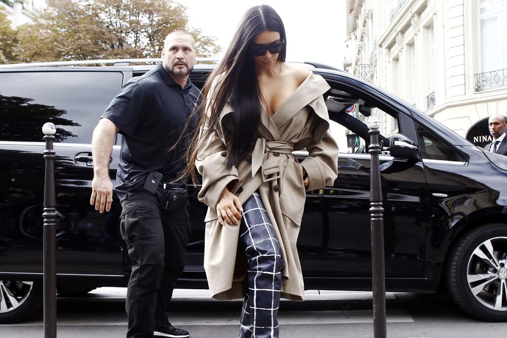 Kim Kardashian Pascal Duvier Balenciaga 2016 Spring Summer Show