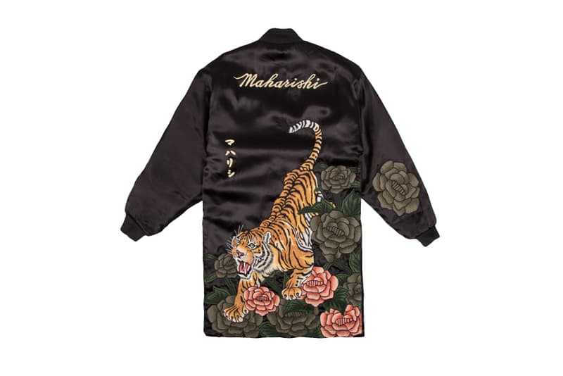 maharishi Rozu Kimono Hanafuda Silk Trackpants