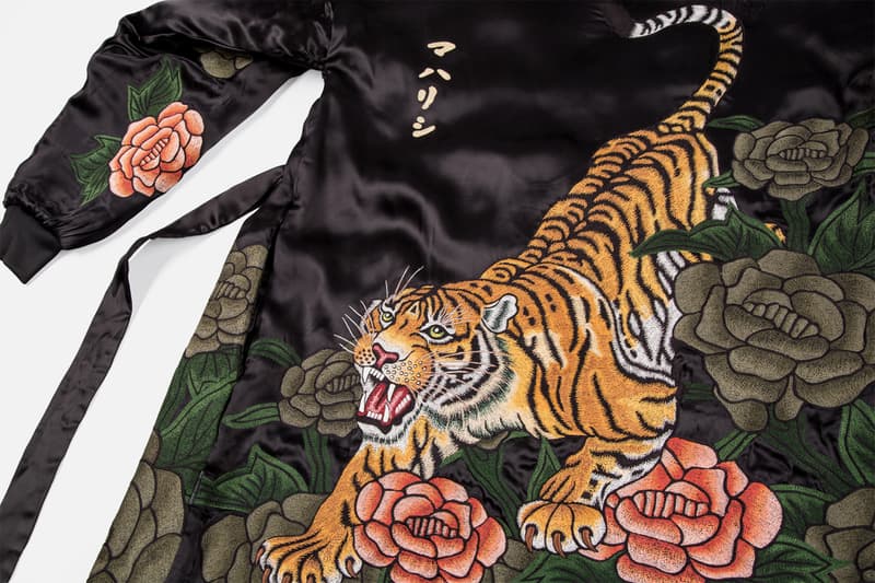 maharishi Rozu Kimono Hanafuda Silk Trackpants