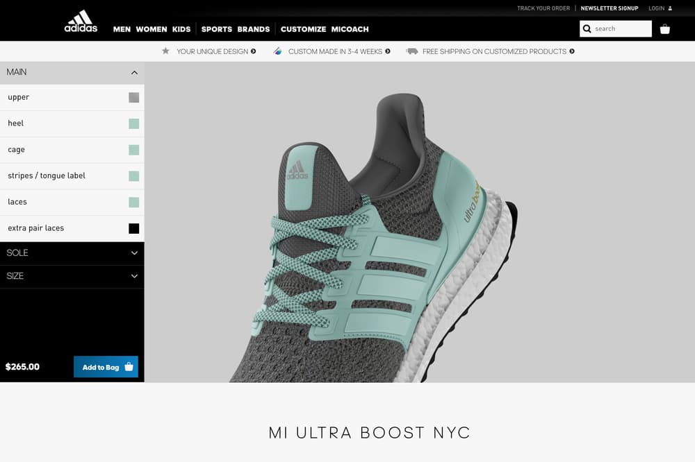 mi adidas UltraBOOST Customization