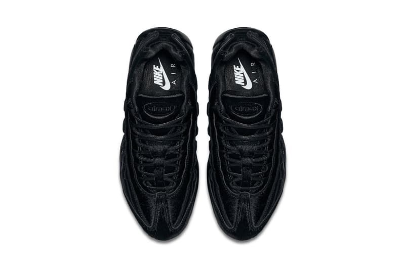 nike air max 95 triple black pony hair