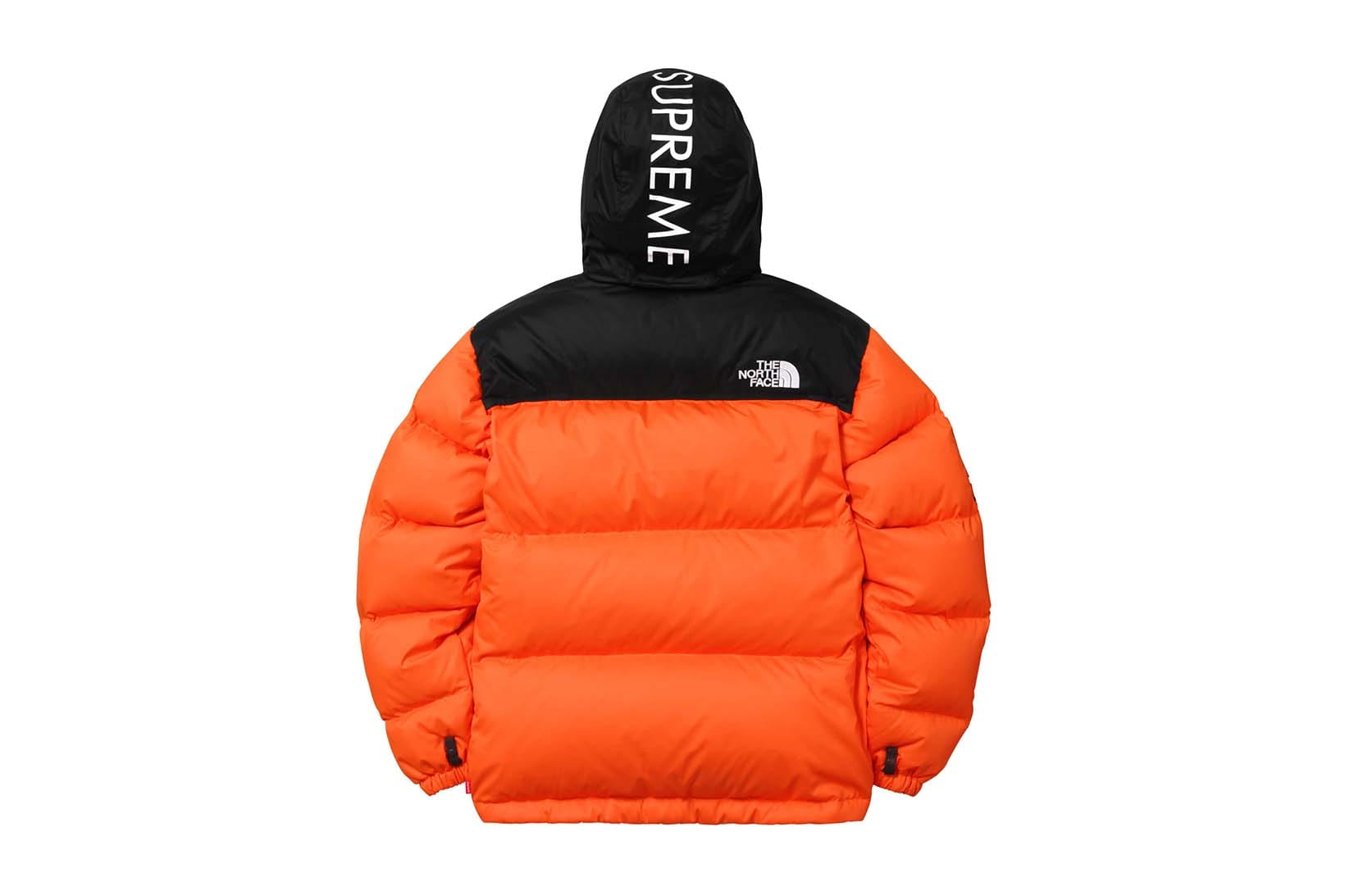 supreme north face orange jacket