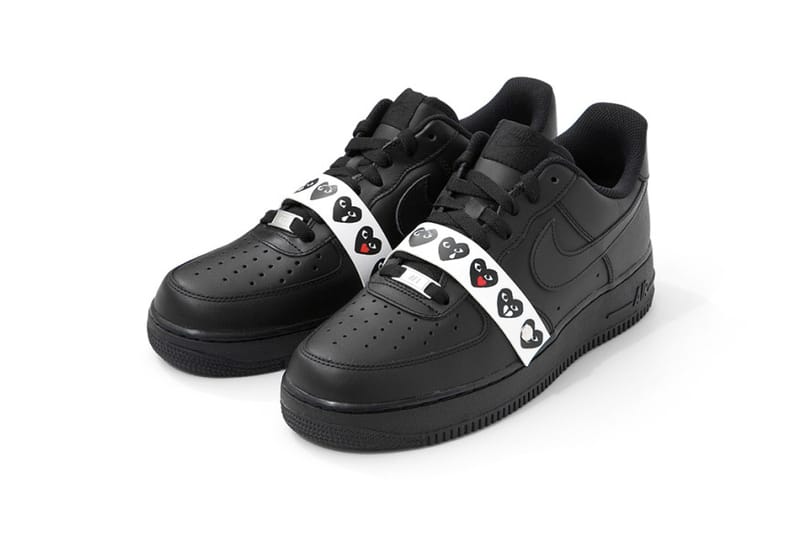 air force 1 low comme des garcons emoji black