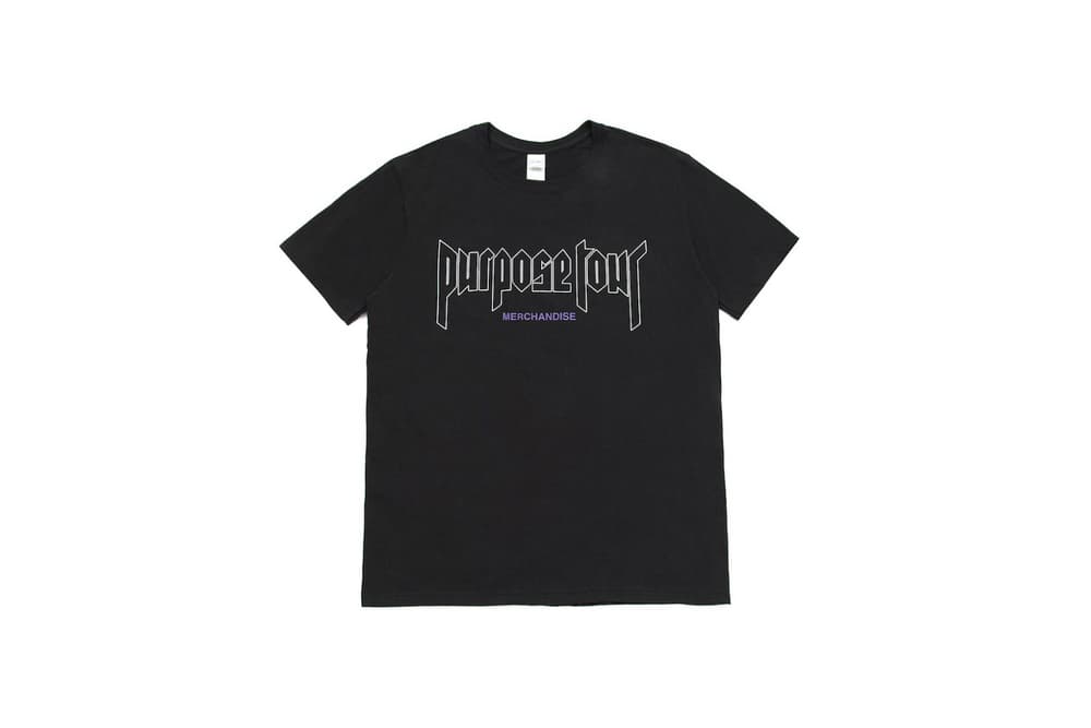 Justin Bieber Purpose Tour 2017 Spring/Summer Merch