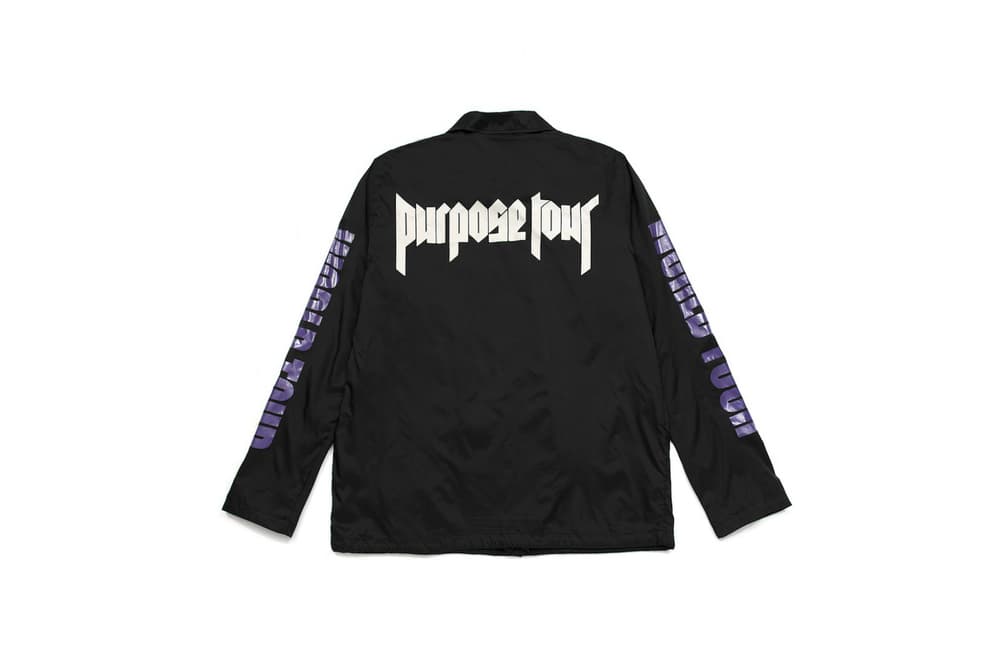 Justin Bieber Purpose Tour 2017 Spring/Summer Merch