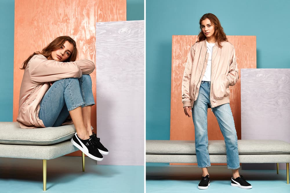 Naked PUMA Clyde Grey Black Maroon Lookbook