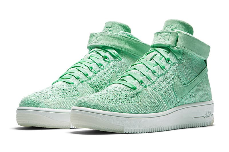 Nike Air Force 1 Ultra Flyknit Mid Enamel Green